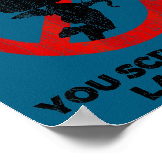 Anti Valentines Sarcastic Cud Quote Funny Gift  ポスター (角)