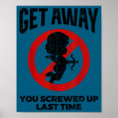 Anti Valentines Sarcastic Cud Quote Funny Gift  ポスター (正面)