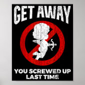 Anti Valentines Sarcastic Cud Quote Funny Gift  ポスター (正面)