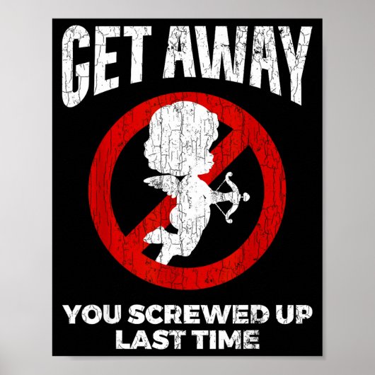 Anti Valentines Sarcastic Cud Quote Funny Gift ポスター (正面)