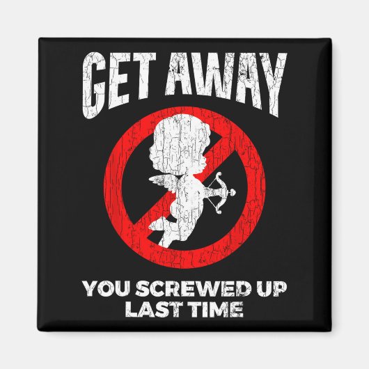 Anti Valentines Sarcastic Cud Quote Funny Gift  マグネット (正面)