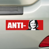 ANTI-WHITMAN/ANTI-MEG WHITMAN バンパーステッカー (車上)