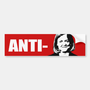 ANTI-WHITMAN/ANTI-MEG WHITMAN バンパーステッカー