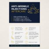 Anti - Wrinkle aftercare business card  (正面&裏面)