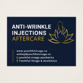 Anti - Wrinkle aftercare business card  (正面)