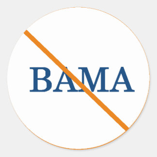 AntiBamaステッカー ラウンドシール
