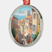 Antibes France Travel メタルオーナメント (左)