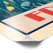 Antibes, France travel poster, フォトプリント (角)