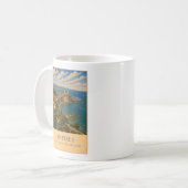 Antibes, France – Vintage Travel Mug コーヒーマグカップ (正面左)