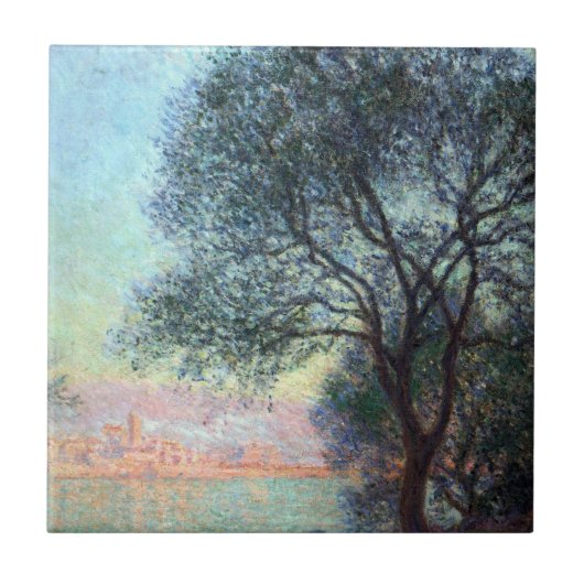 Antibes in the Morning by Claude Monet タイル (正面)