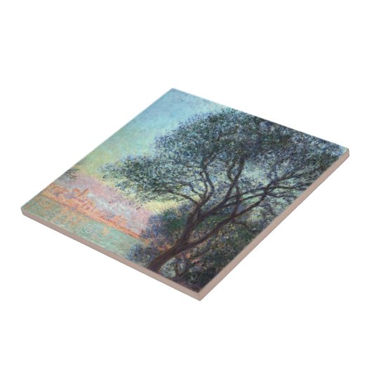 Antibes in the Morning by Claude Monet タイル (側面)