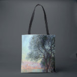 Antibes in the Morning by Claude Monet トートバッグ<br><div class="desc">クロード・モネのAntibes in the Morning (1888)は、フランスのリビエラの木々と海を通してAntibesの景色を見せ素晴らした絵画、ヴィンテージの印象派の芸術シースケープの作品でフランスのす地中海の。アーティストについて：クロード・モネ(1840-1926)は印象派の運動の創始者であフランスのり絵画、その絵画の大部分は「空中に浮かぶ」（野外に浮かぶ）スタイル印象派の風景である。</div>