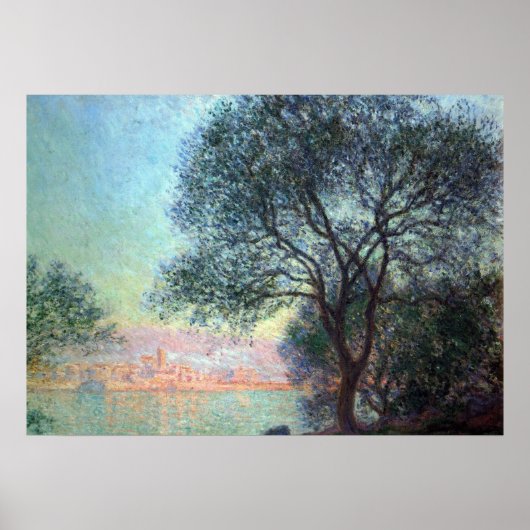 Antibes in the Morning by Claude Monet ポスター (正面)