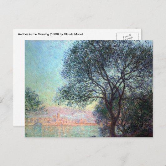 Antibes in the Morning by Claude Monet ポストカード (正面/裏面)