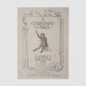 Antico Charles Dickens Un tessuto di Natale 薄葉紙 (正面)