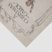 Antico Charles Dickens Un tessuto di Natale 薄葉紙 (詳細)