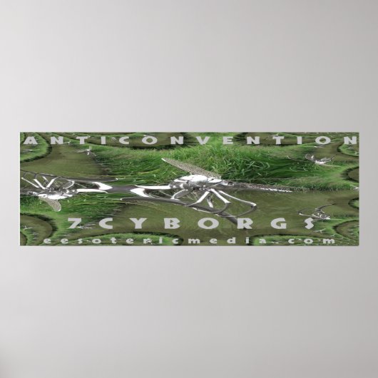 "Anticonvention" 36"x12" (90cm x 30cm) poster ポスター (正面)