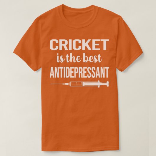 Antidepressant Cricket Tシャツ (デザイン正面)