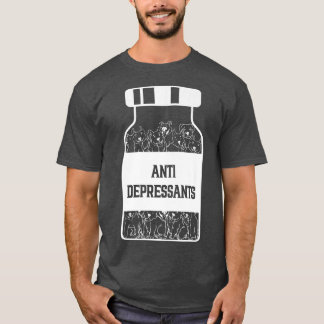 Antidepressants, Love Pitbull Smile, Dog Is Love  Tシャツ