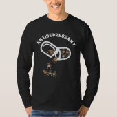Antidepressants Pitbull Dog   Dog Owner Tシャツ (正面)