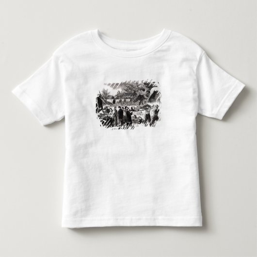 Antietamの後のけが人を離れて運ぶこと トドラーTシャツ (正面)