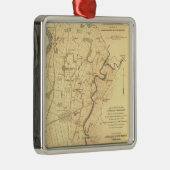 Antietam -内戦のパノラマ式の地図の戦い メタルオーナメント (右)