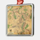 Antietam -内戦のパノラマ式の地図3の戦い メタルオーナメント (左)