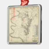 Antietam -内戦のパノラマ式の地図4の戦い メタルオーナメント (左)