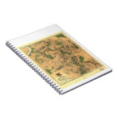 Antietam 1862年の戦場の内戦の地図 ノートブック (右側)