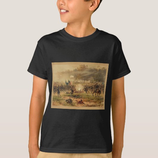Antietam Sharpsburgのアメリカ南北戦争の戦い Tシャツ (正面)
