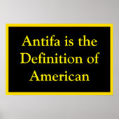 Antifa Defines Patriotic American ポスター (正面)