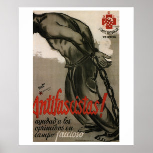 Antifascist! oppressed_Propagandaポスターを救済して下さい ポスター