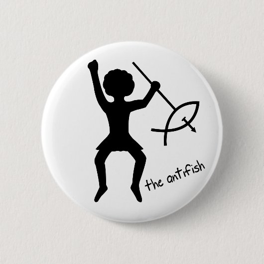 Antifish -ボタン 缶バッジ (正面)