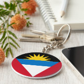 Antigua and Barbuda Flag キーホルダー (側面)