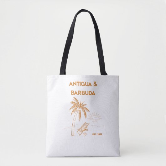 Antigua and Barbuda Luxury Shoulder Tote Bag トートバッグ (正面)