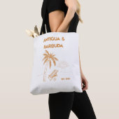 Antigua and Barbuda Luxury Shoulder Tote Bag トートバッグ (クローズアップ)