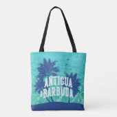 Antigua & Barbuda Caribbean Palm Tree トートバッグ (裏面)