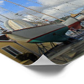 Antigua Canvas Printのドライ波止場に帆船 ポスター (角)