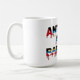 Antigua  Drip Text | Caribbean Flag Design | Fan  コーヒーマグカップ