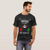 Antigua Is Calling Caribbean Vacation Antigua Isla Tシャツ (正面フル)