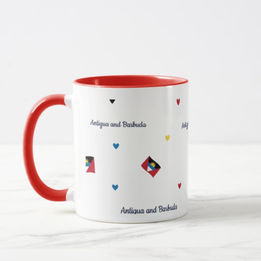 Antigua Roots Pattern Mug | Caribbean Flag マグカップ (左)