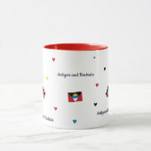 Antigua Roots Pattern Mug | Caribbean Flag マグカップ (中央)