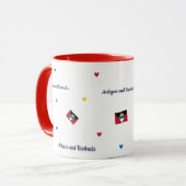 Antigua Roots Pattern Mug | Caribbean Flag マグカップ (正面左)