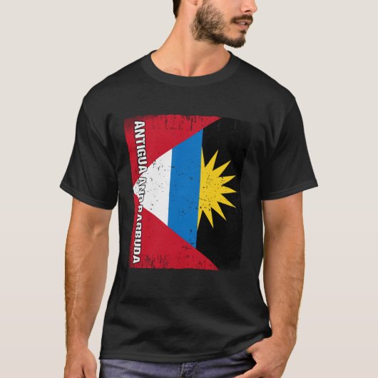 Antiguan Flag Antigua and Barbuda Tシャツ (正面)