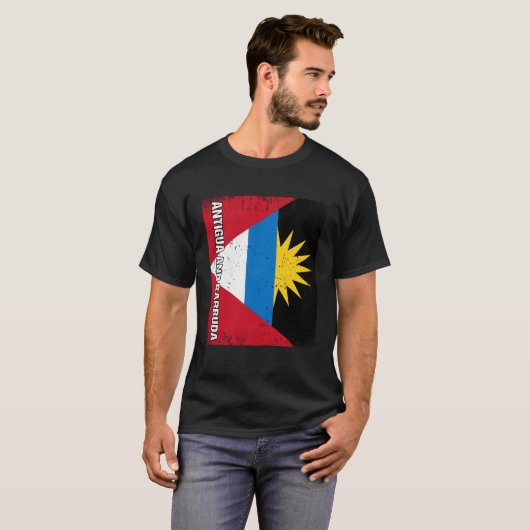 Antiguan Flag Antigua and Barbuda Tシャツ (正面フル)