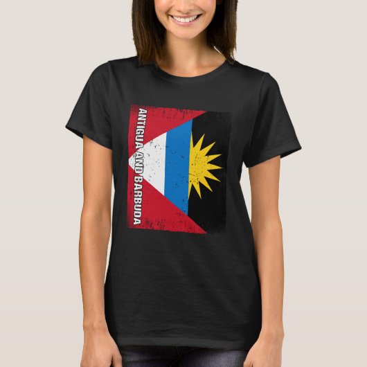 Antiguan Flag Antigua and Barbuda Tシャツ (正面)
