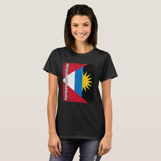 Antiguan Flag Antigua and Barbuda Tシャツ (正面フル)