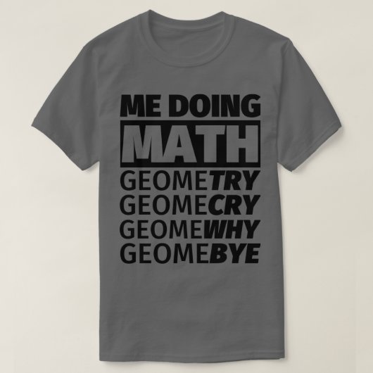 AntiMath I Hate Math School Mathematics Noob Tシャツ (デザイン正面)
