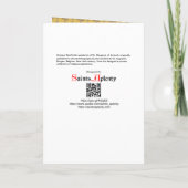 Antioch (SAU 038)の空白のな挨拶のSt Margaret カード (裏面)