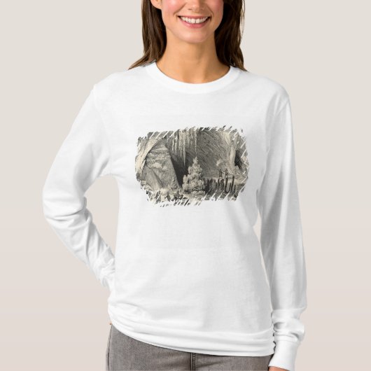Antiparosの小洞窟のインテリア Tシャツ (正面)